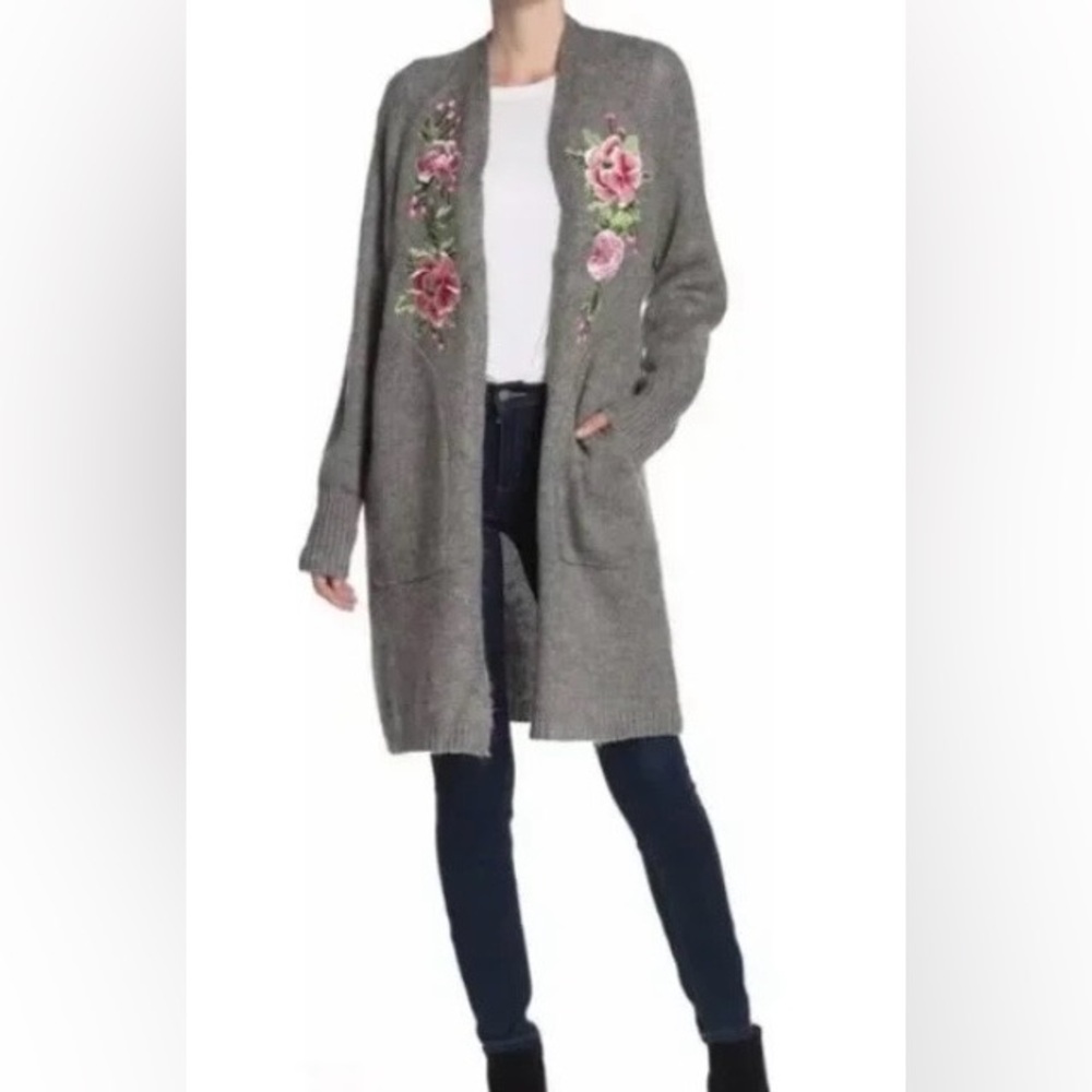 💥PRICE DROP💥 Aratta Silent Journey Embroidered Boho Long Cardigan